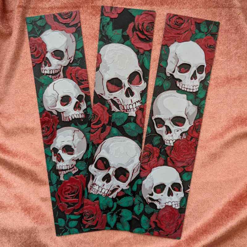 Rose & Skull Bookmark | Gothic Reader Gift