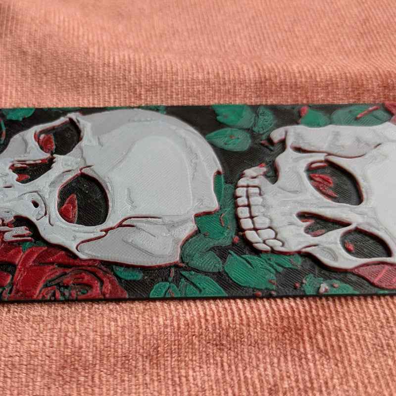 Rose & Skull Bookmark | Gothic Reader Gift