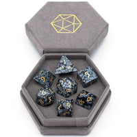 Snowflake Gemstone Dice Set