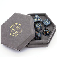 Snowflake Gemstone Dice Set
