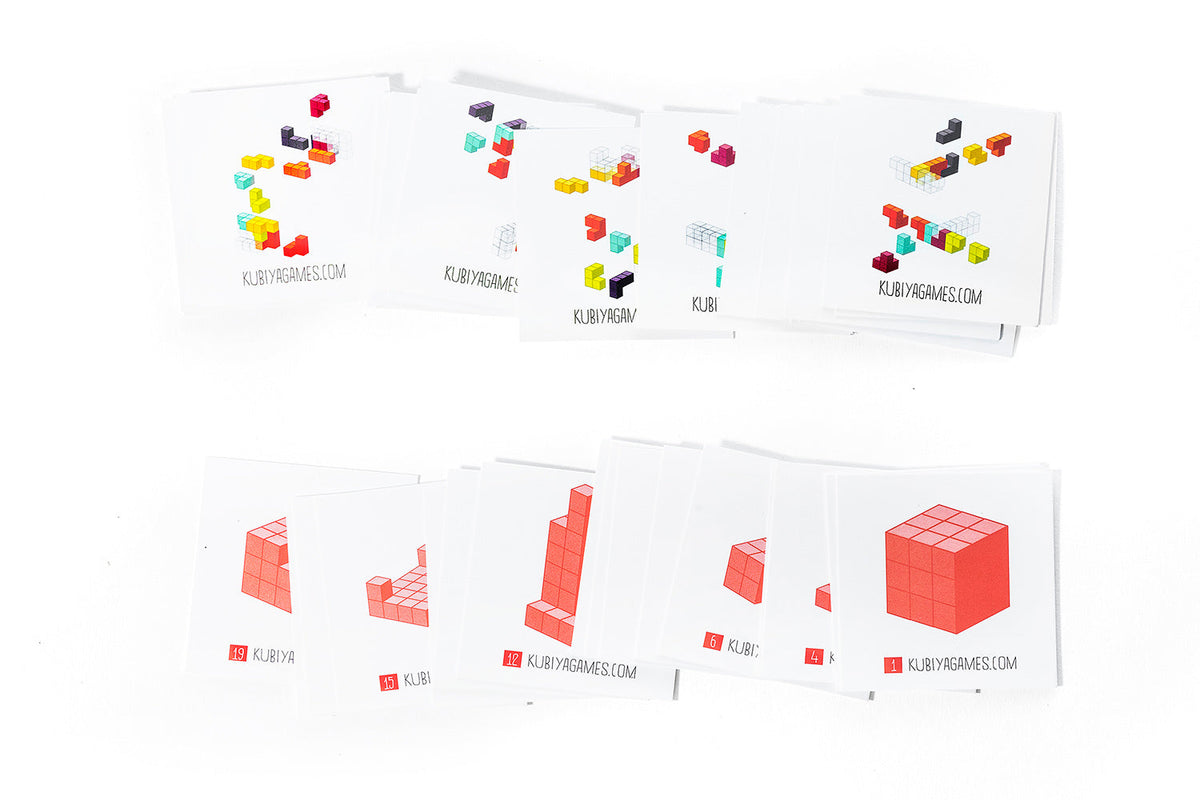 Soma Cube Puzzle - two sets with 50 challenge cards