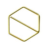 Stylish Gold Paper Clips - Unique Geometric & Decorative Designs (20 PCS)