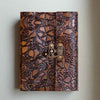 Floral Embossed Latch Journal