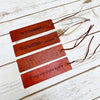 Quote Leather Bookmarks