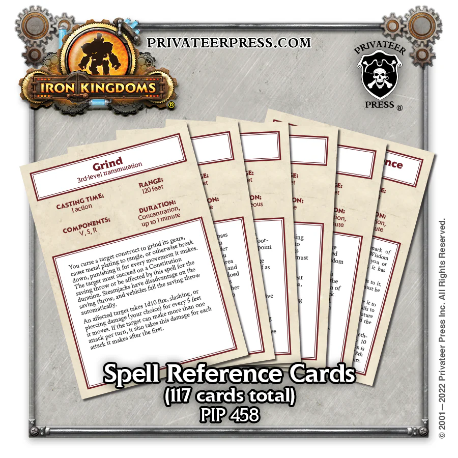 Iron Kingdoms (5E) - Spell Deck