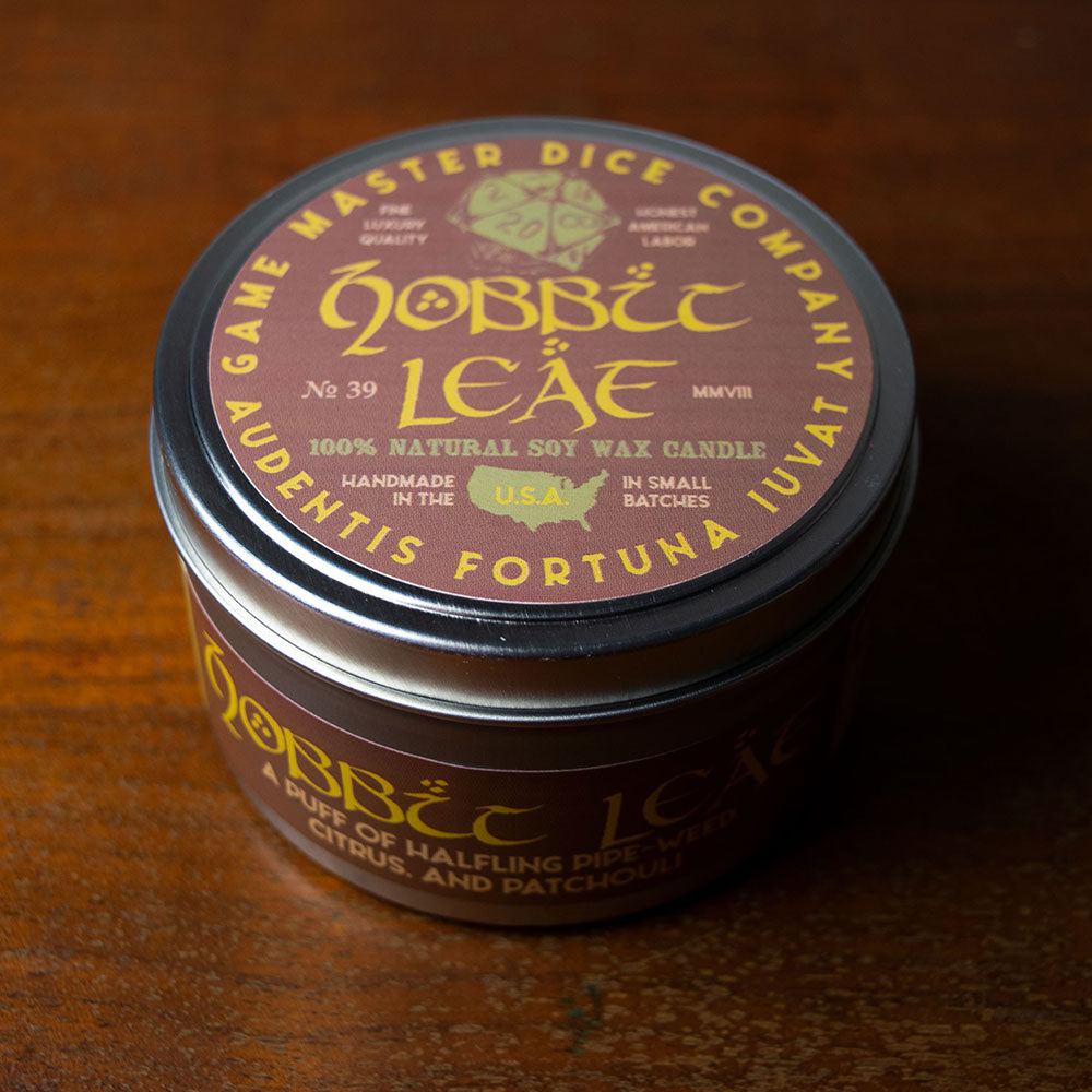 Hobbit Leaf Gaming Candle
