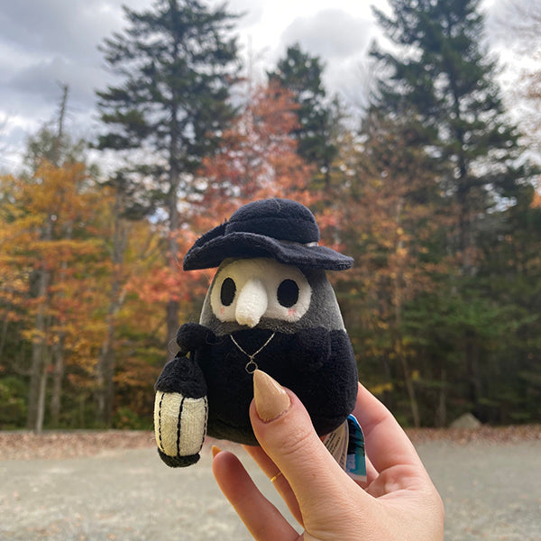 Squishable Plague Doctor (Micro) – 3" Glow-in-the-Dark Clip-On Plush