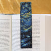 Starry Night Sky Bookmark, Flowing Stars, Slim Art Bookmark