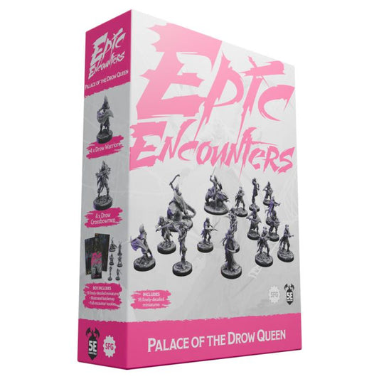 Epic Encounters: Palace of the Drow Queen - 5E Warband Box with 18 Miniatures