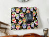 Sugar Skull themed desk set, mouse pad, coaster