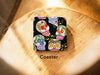 Sugar Skull themed desk set, mouse pad, coaster