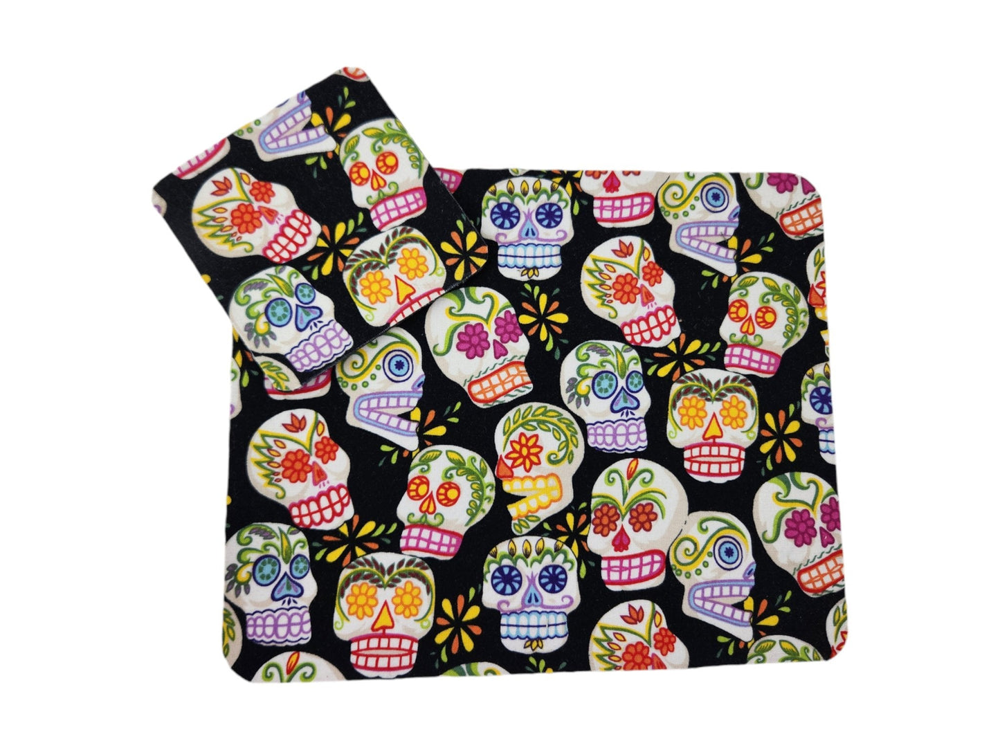 Sugar Skull Desk Set — Mousepad & Coaster for Gamers
