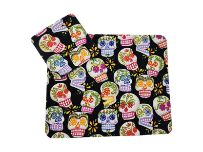 Sugar Skull Desk Set — Mousepad & Coaster for Gamers