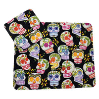 Sugar Skull themed desk set, mouse pad, coaster