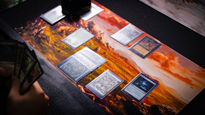 "Sunspire Plains" —  Fallen Lands Playmat by Carlos Balarezo