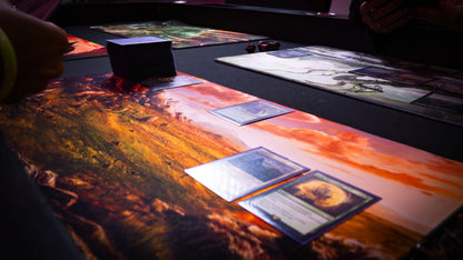 "Sunspire Plains" —  Fallen Lands Playmat by Carlos Balarezo
