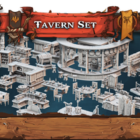 3D Printed STL Miniatures Fantasy Props 2 Tavern 28 - 32mm War Gaming D&D