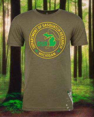 Department of Sasquatch Research(Michigan)™ Unisex T-Shirt | Tee See Tee Exclusive