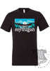 Mythigan™ Unisex T-Shirt(Vintage Black) | A Tee See Tee Exclusive!