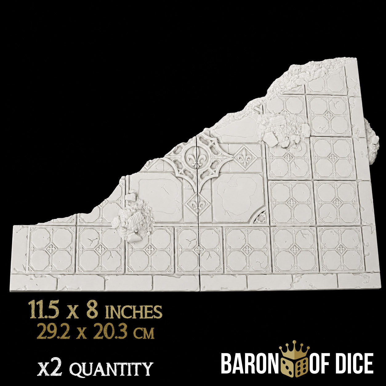 Cathedral of the Martyrs | 11e Terrain Template Set | Shipping Excluded