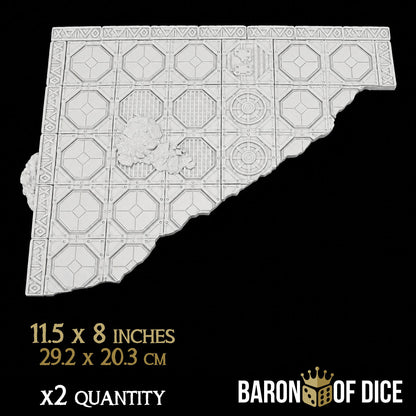 Stonevault Template Set | 11e Terrain Template Set | Shipping Excluded