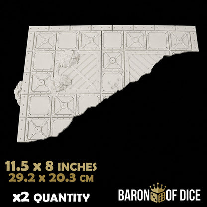 Iron Sector Template Set | 11e Terrain Template Set | Shipping Excluded
