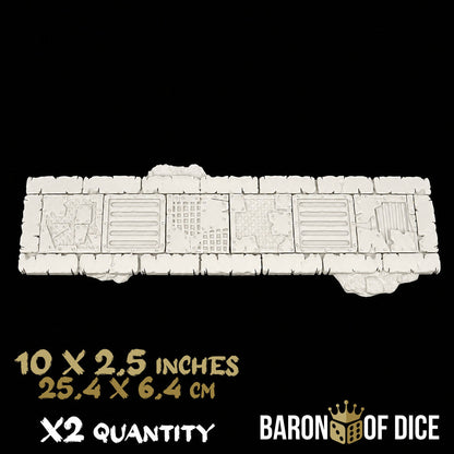 Orc Scrapyard Template Set | 11e Terrain Template Set | Shipping Excluded