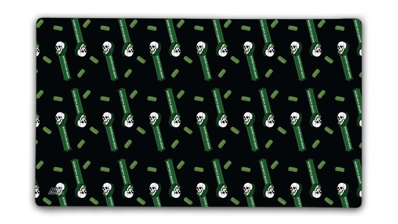 The Grim Pez Dispenser Playmat — Premium TCG Gaming Mat