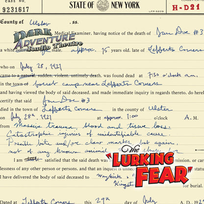 Dark Adventure Radio Theatre® - The Lurking Fear
