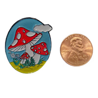 Toadstool Enamel Pin