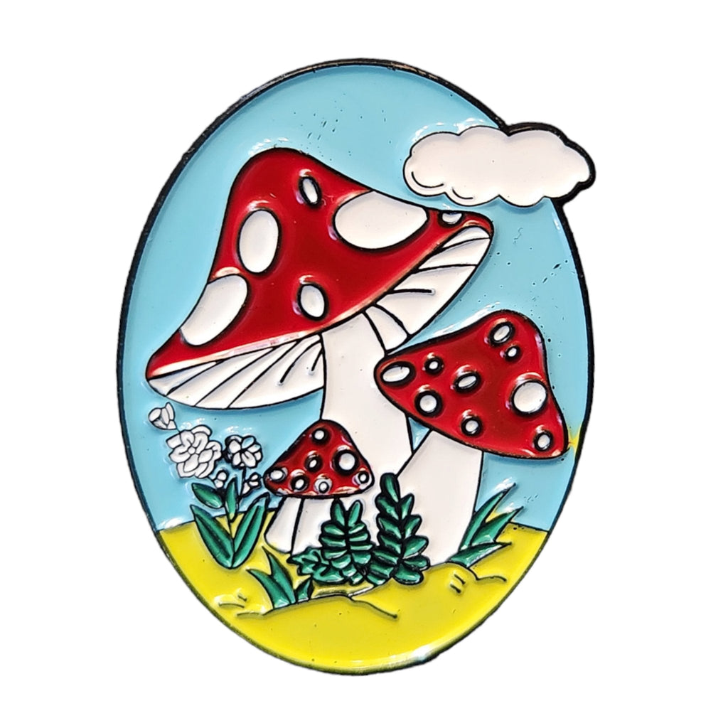 Toadstool Enamel Pin