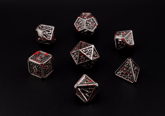 Torn Iron Dice Set