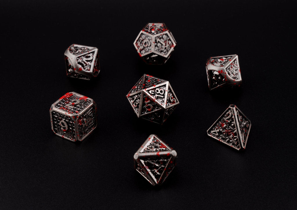 Torn Iron Dice Set
