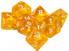 Translucent Poly Yellow/White 7-Die Set (revised)