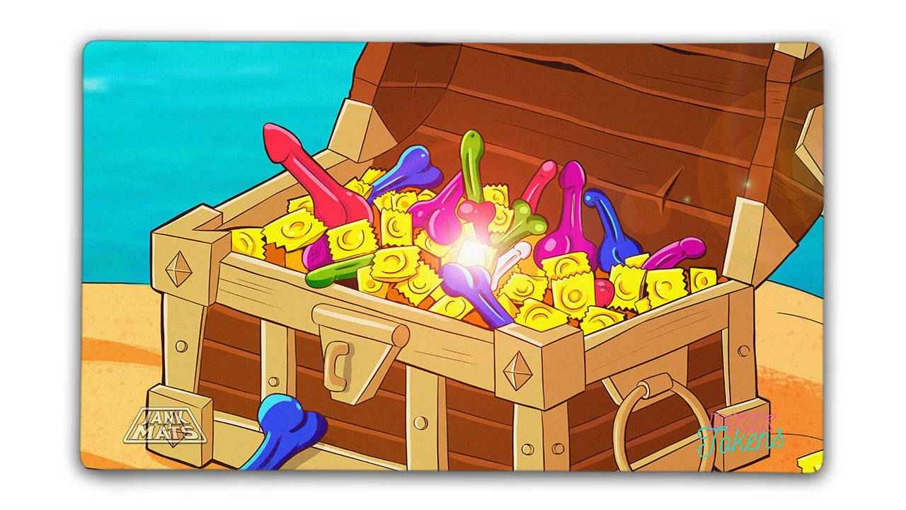 Treasure Chest Playmat — Premium TCG Gaming Mat
