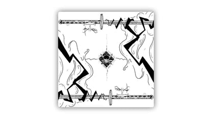 Triple-Blade Swordsman — 2 Player Cloth TCG Playmat