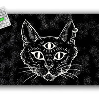 Trippy Cat Gaming Mat