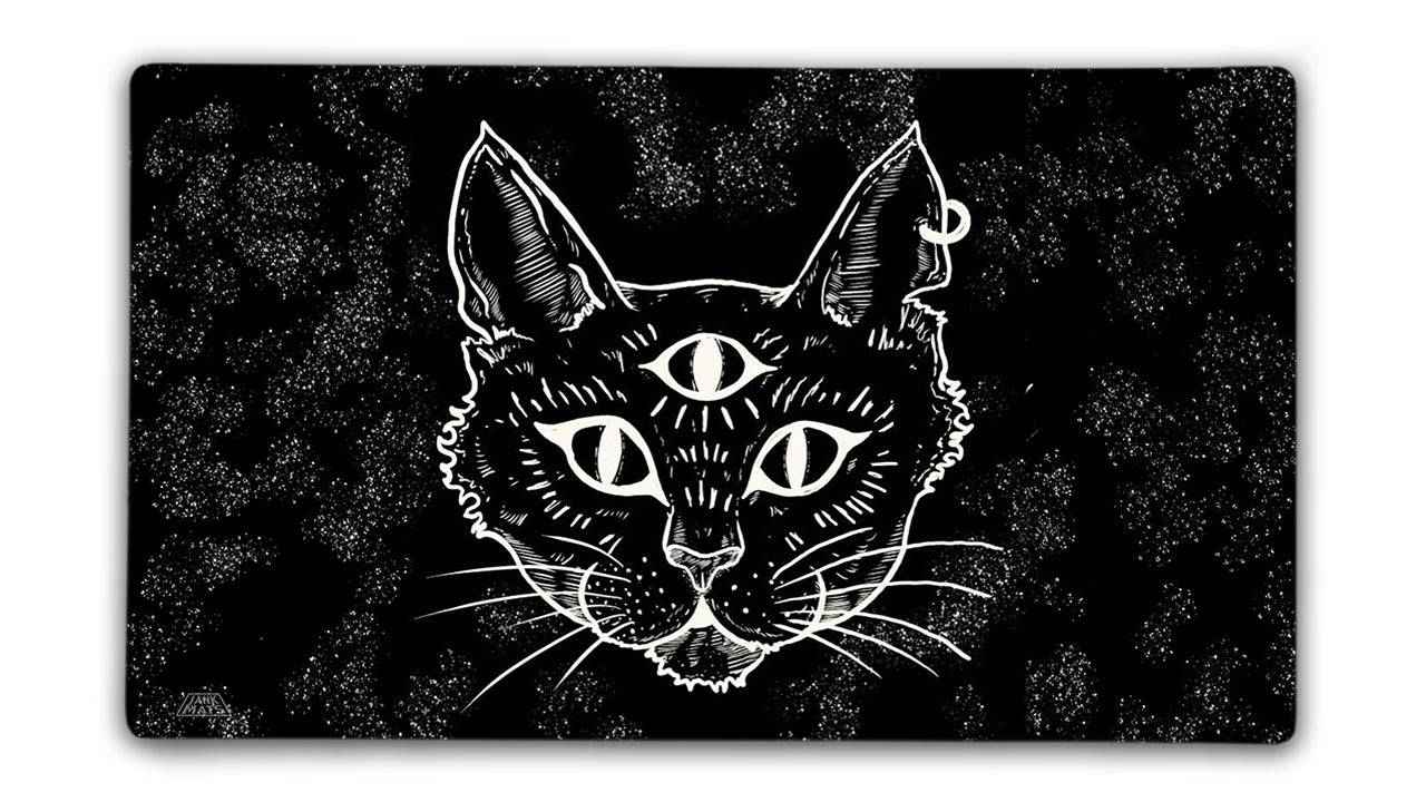 Trippy Cat Gaming Mat — TCG Playmat & XL PC Mousepad