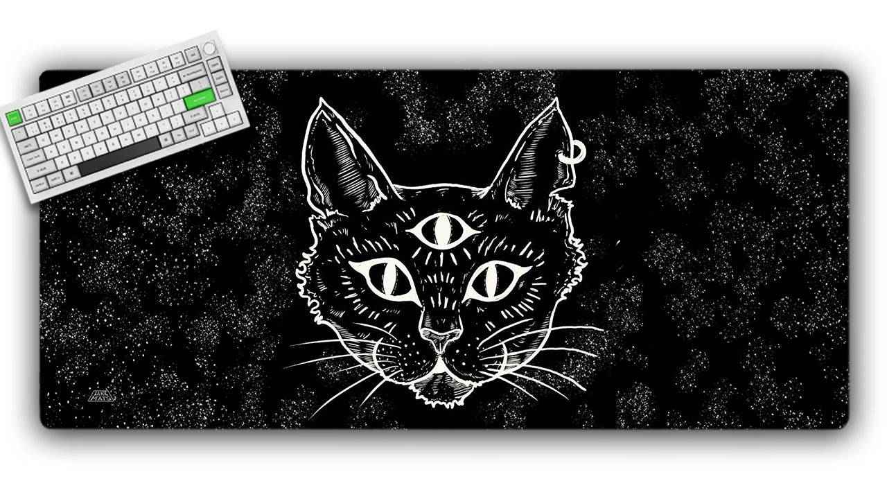 Trippy Cat Gaming Mat — TCG Playmat & XL PC Mousepad