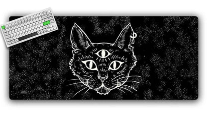 Trippy Cat Gaming Mat — TCG Playmat & XL PC Mousepad