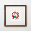 Twin Serpent Dragon Fine Art Print Medieval Style