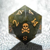 Undead Race - Pull Feldspar Gemstone Dice Set + Gold Font