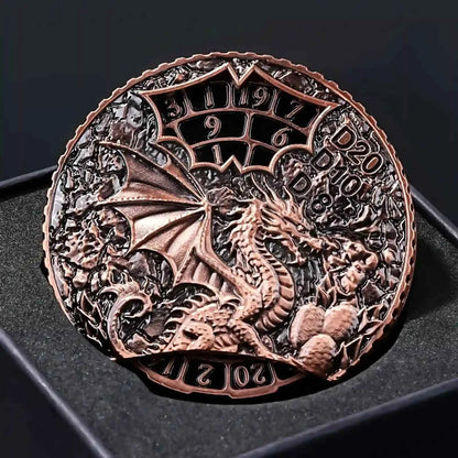 Unique dice spinner DND Death theme metal dice