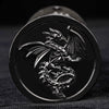 Unique dice tower spinner: black cylinder multi-layer rotating metal dnd dice + red numbers