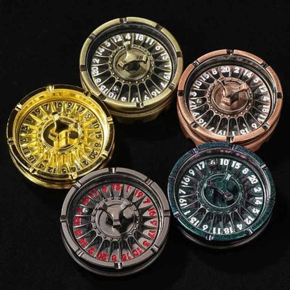 Unique Metal DND Dice Spinner - Spinning Steel Ball D20 Roulette Dice