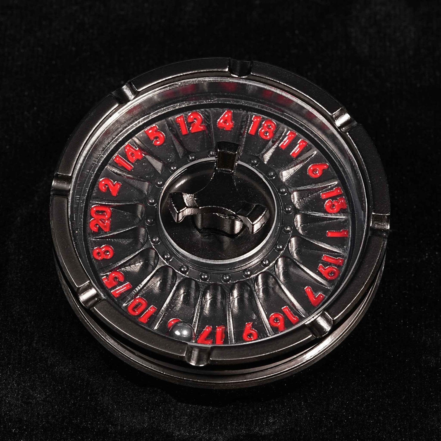 Unique Metal DND Dice Spinner - Spinning Steel Ball D20 Roulette Dice