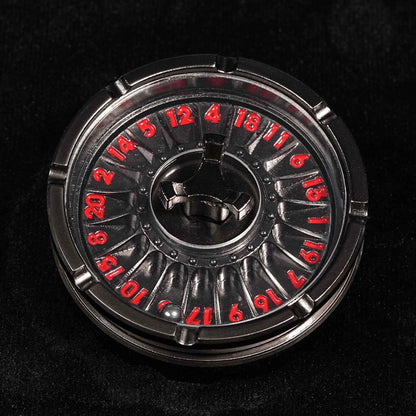 Unique Metal DND Dice Spinner - Spinning Steel Ball D20 Roulette Dice