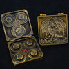Unique Metal Foldable Dice Box with Magnets 7 in 1 Roulette DND Dice Spinner