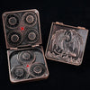 Unique Metal Foldable Dice Box with Magnets 7 in 1 Roulette DND Dice Spinner