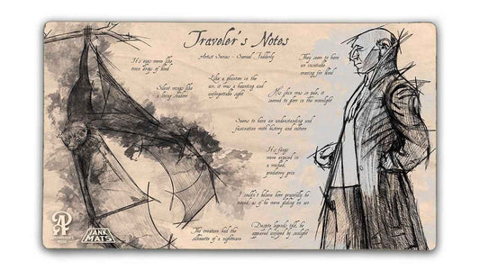 Vampire Sketch Playmat — Premium TCG Gaming Mat